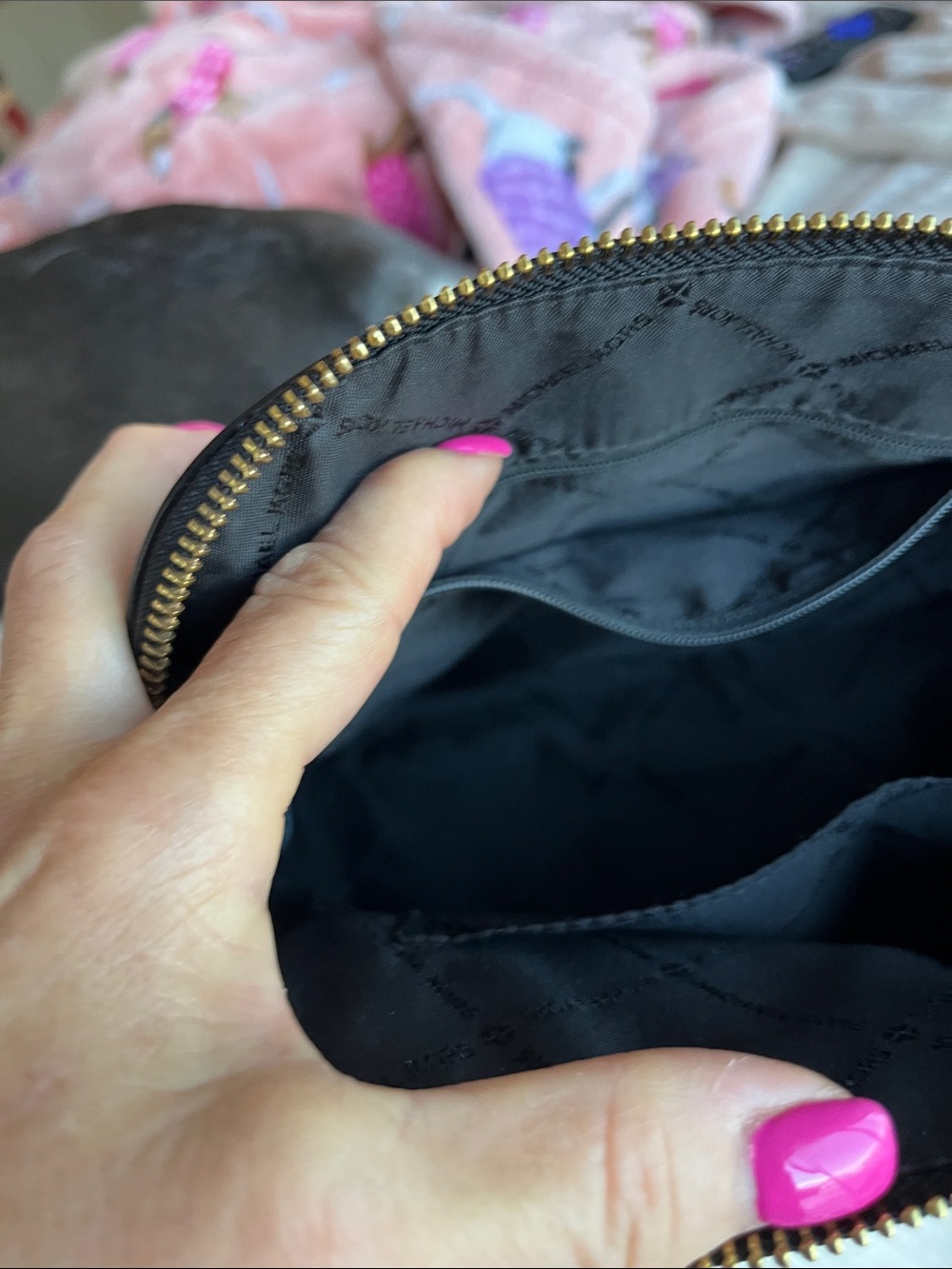 Michael Kors Black Crossbody Camera Bag with Logo Webbing Strap - Picture 3 of 5